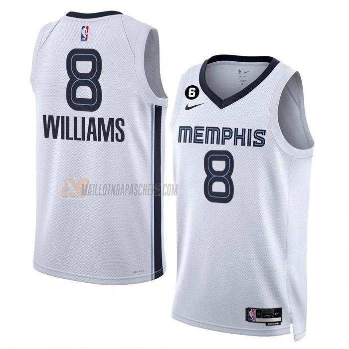 maillot ziaire williams memphis grizzlies de 8 homme blanc association edition 2023