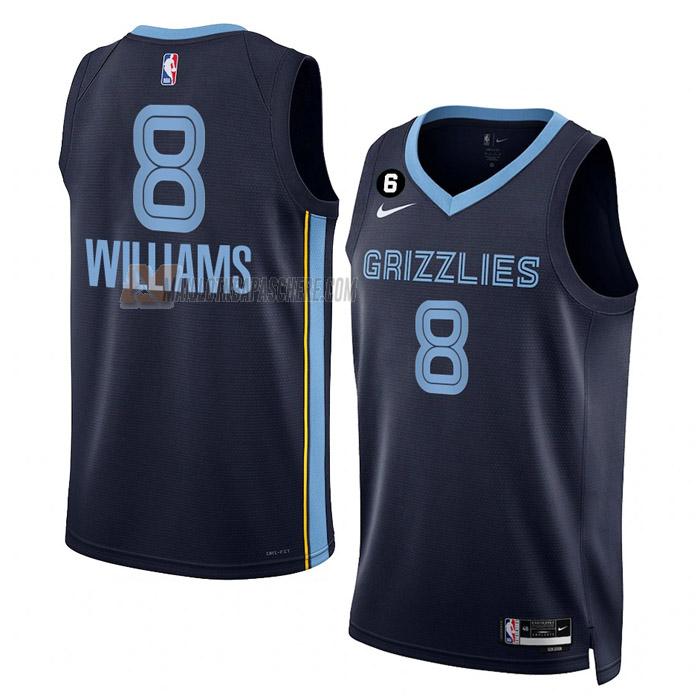 maillot ziaire williams memphis grizzlies de 8 homme bleu marine icon edition 2023