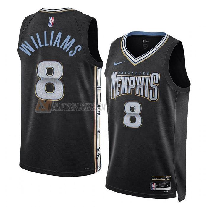 maillot ziaire williams memphis grizzlies de 8 homme noir city edition 2023