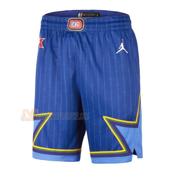 shorts de basket all-star de bleu 2020