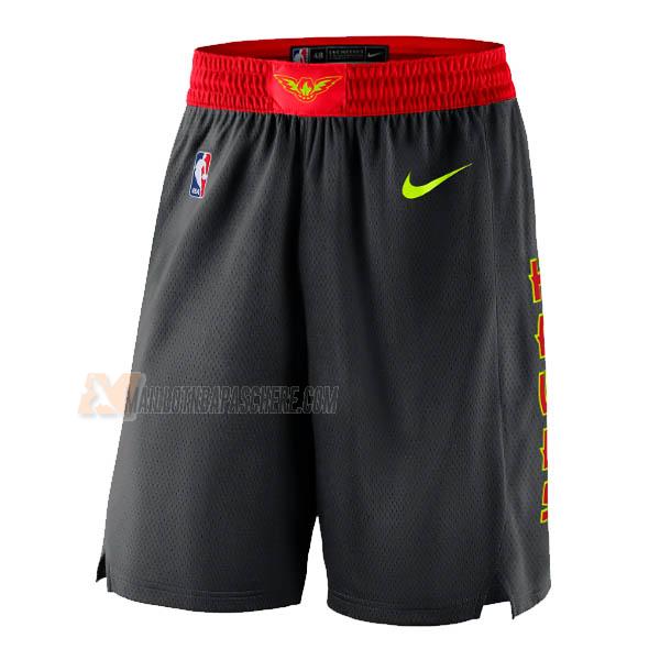 shorts de basket atlanta hawks de noir 2016-19