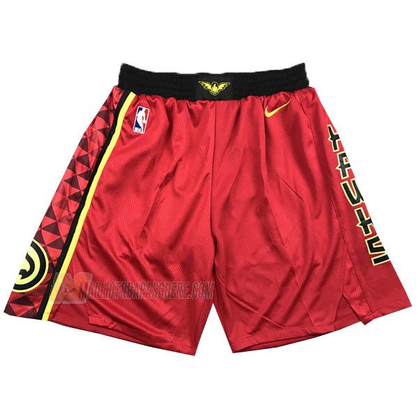 shorts de basket atlanta hawks de rouge 2016-19