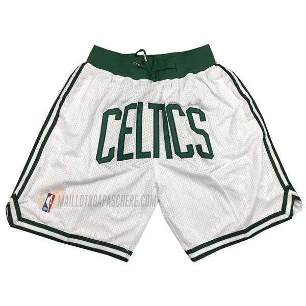 shorts de basket boston celtics de blanc just don