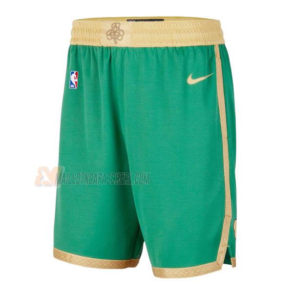 shorts de basket boston celtics de vert city edition 2020