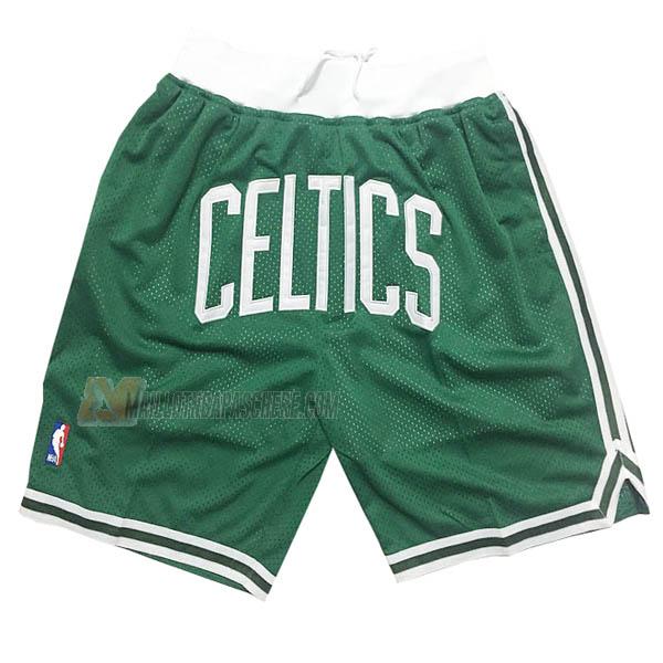 shorts de basket boston celtics de vert just don