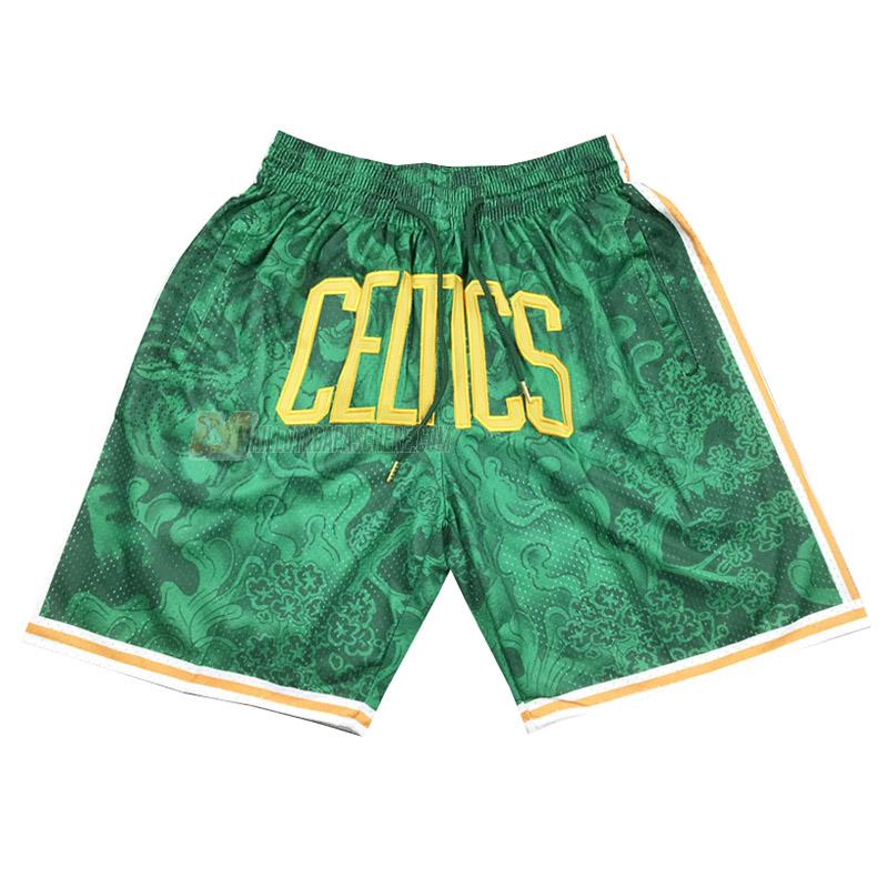 shorts de basket boston celtics de vert tiger year edition 2023