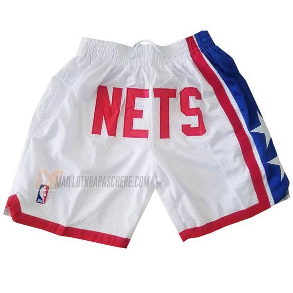 shorts de basket brooklyn nets de blanc just don classic edition