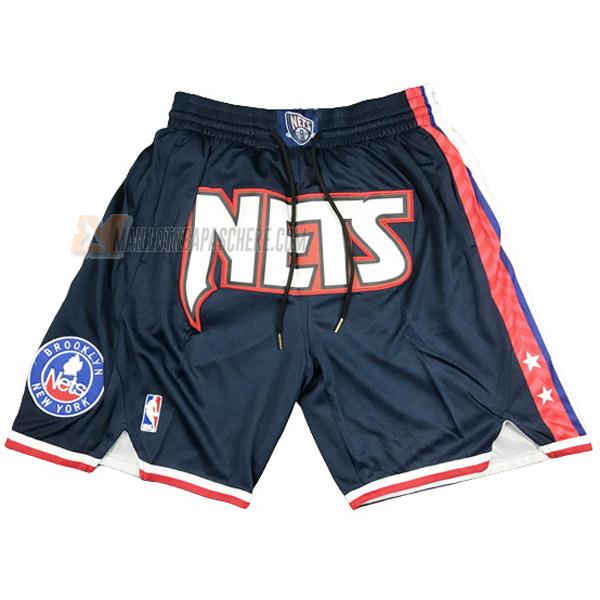 shorts de basket brooklyn nets de bleu just don city edition 2022