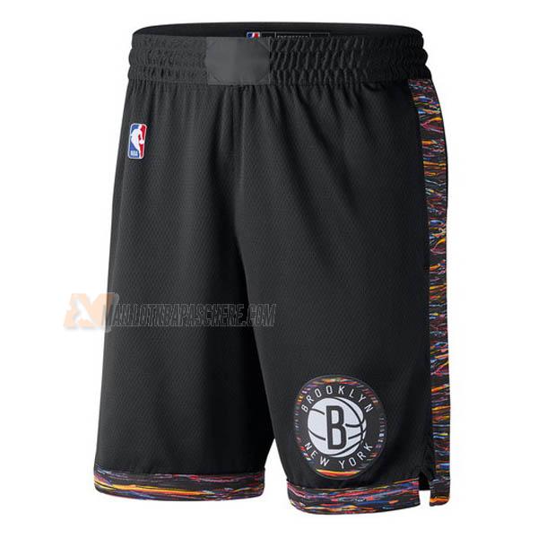 shorts de basket brooklyn nets de noir city edition 2019