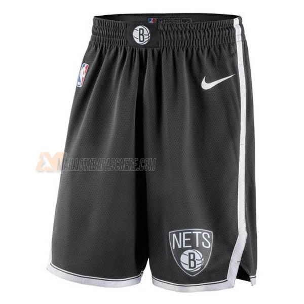 shorts de basket brooklyn nets de noir icon edition 2023