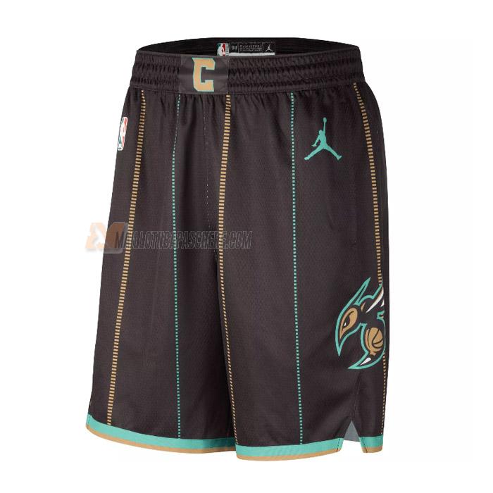 shorts de basket charlotte hornets de noir city edition 2023