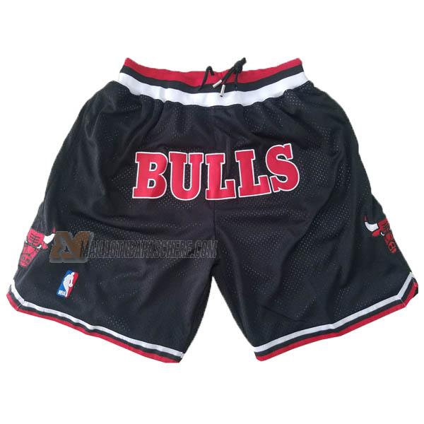 shorts de basket chicago bulls de noir just don