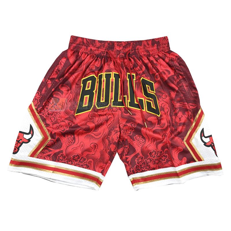 shorts de basket chicago bulls de rouge tiger year edition 2023