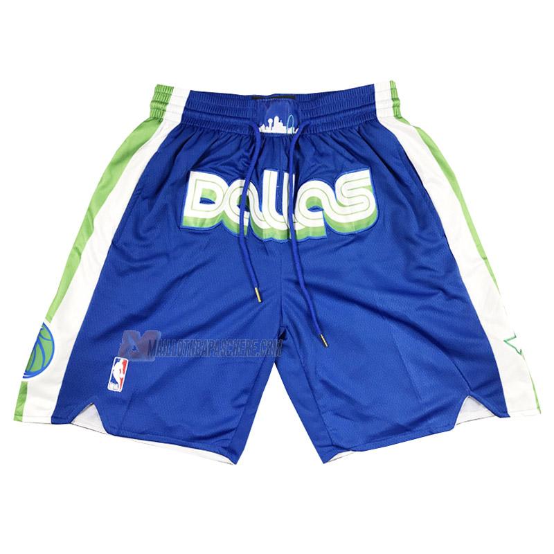 shorts de basket dallas mavericks de bleu city edition 2023