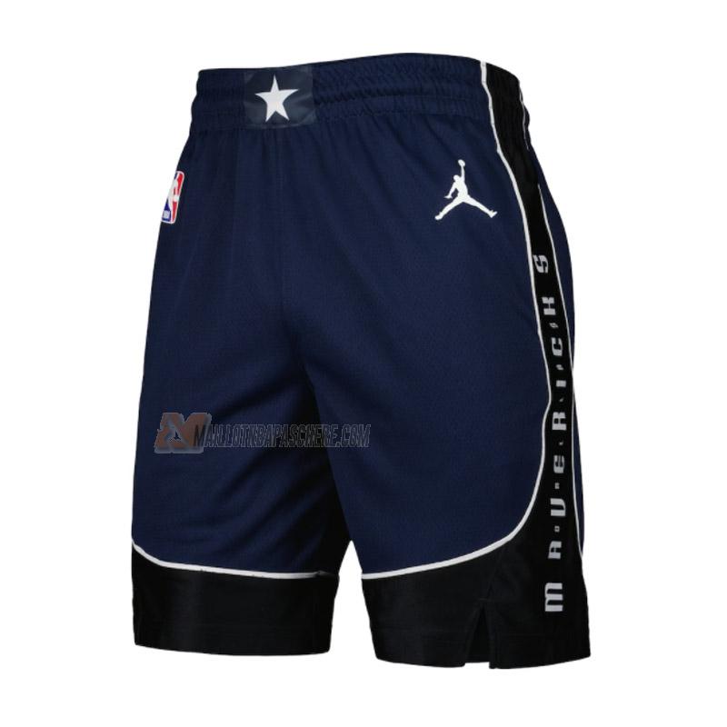 shorts de basket dallas mavericks de bleu marine statement edition 2022-23