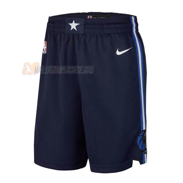 shorts de basket dallas mavericks de bleu marine statement edition 2022