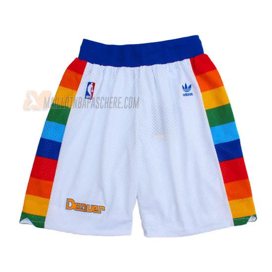 shorts de basket denver nuggets de blanc 1989-93