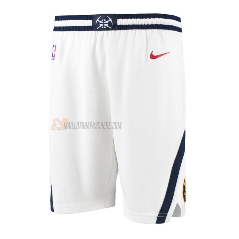 shorts de basket denver nuggets de blanc association edition 2022-23