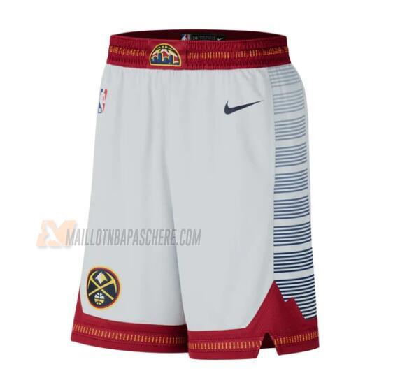 shorts de basket denver nuggets de blanc city edition 2023