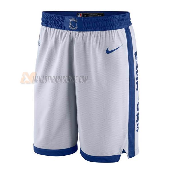 shorts de basket golden state warriors de blanc classic edition 2018