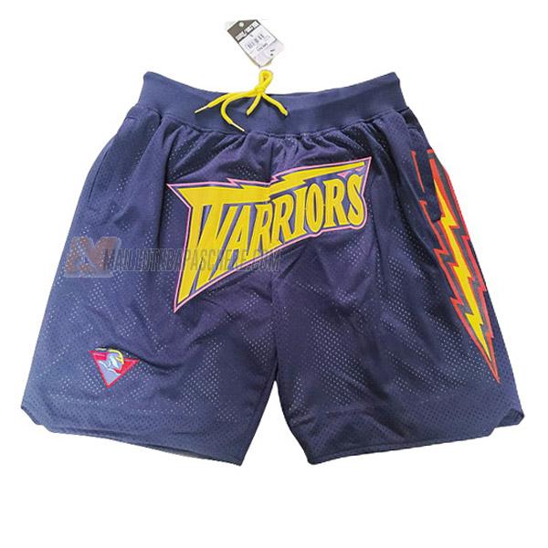 shorts de basket golden state warriors de bleu marine just don