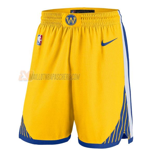 shorts de basket golden state warriors de jaune statement edition 2022