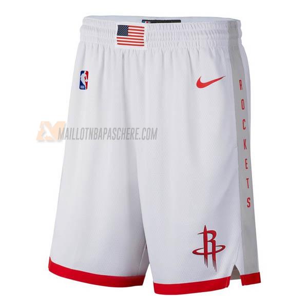 shorts de basket houston rockets de blanc city edition 2020