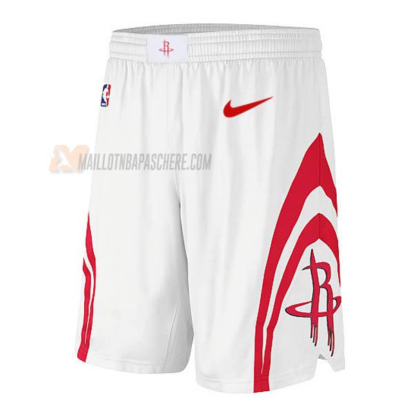 shorts de basket houston rockets de blanc classic edition 2017