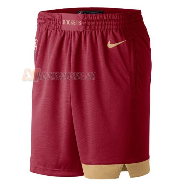 shorts de basket houston rockets de rouge city edition 2019