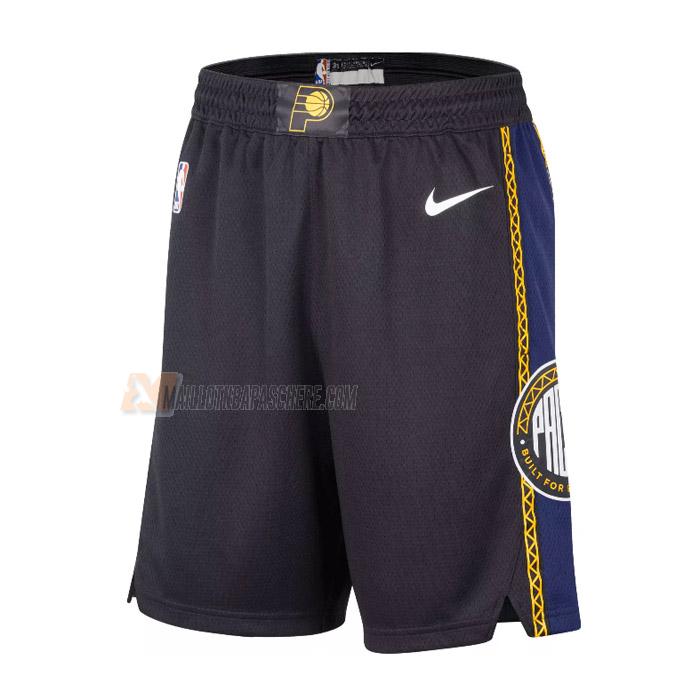 shorts de basket indiana pacers de noir city edition 2023