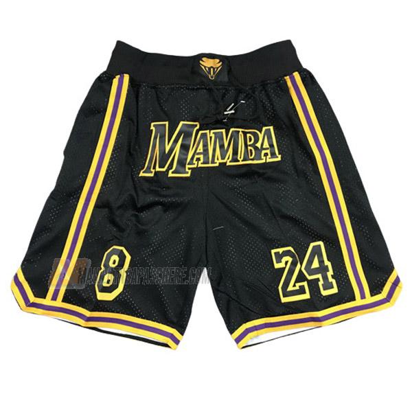 shorts de basket kobe bryant de noir just don mamba