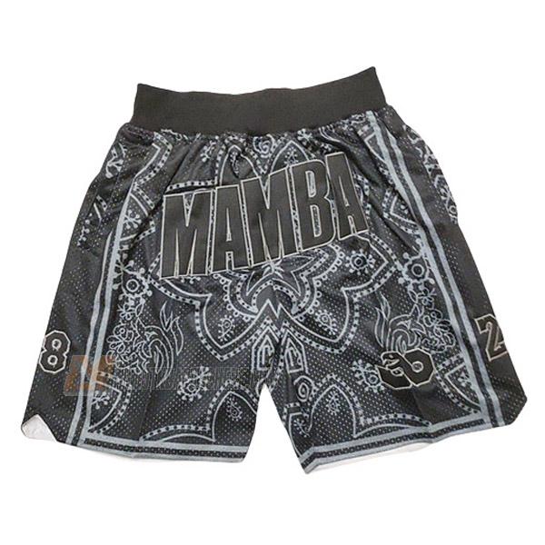 shorts de basket kobe bryant de noir mamba