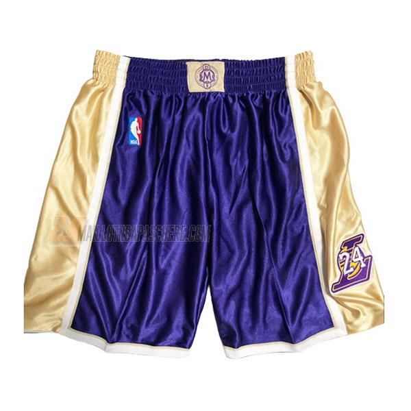 shorts de basket kobe bryant los angeles lakers de mauve