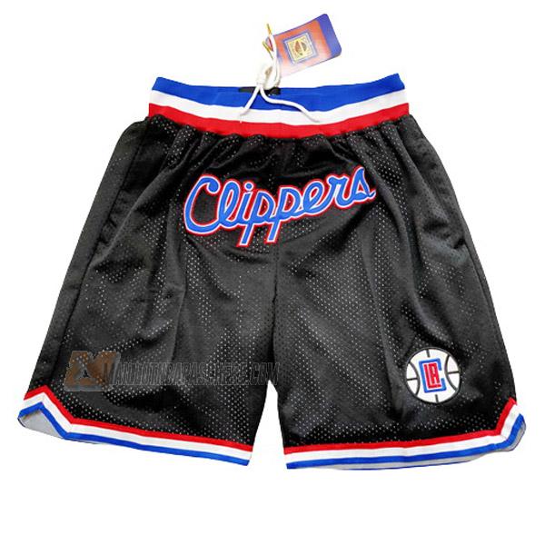 shorts de basket los angeles clippers de noir just don classic edition