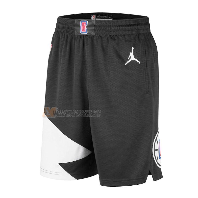 shorts de basket los angeles clippers de noir statement edition 2022-23