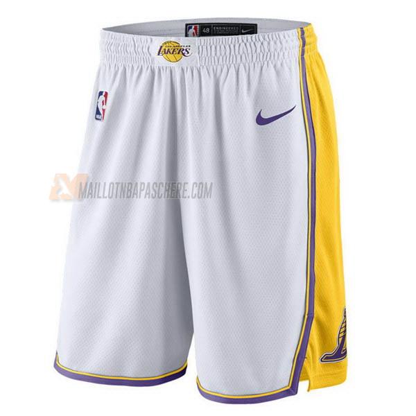 shorts de basket los angeles lakers de blanc association edition 2023