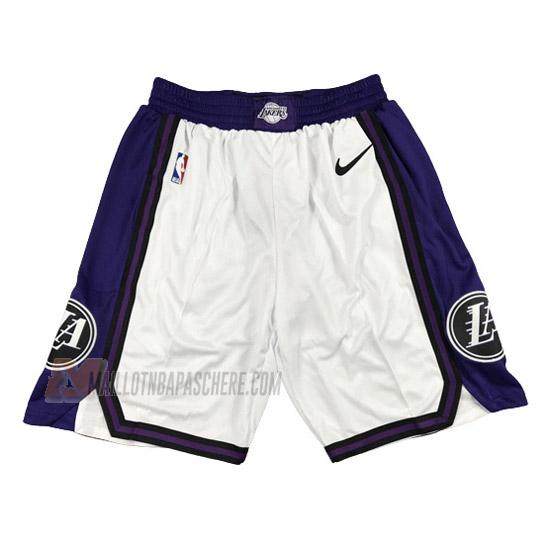 shorts de basket los angeles lakers de blanc city edition 2023