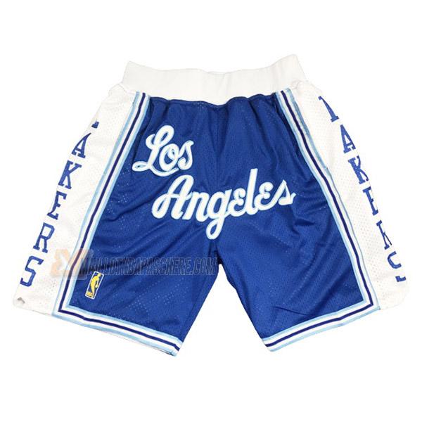 shorts de basket los angeles lakers de bleu just don