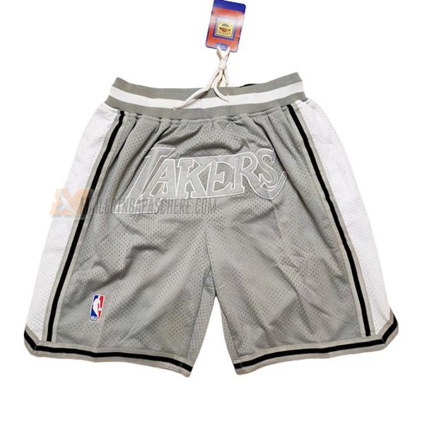 shorts de basket los angeles lakers de gris just don