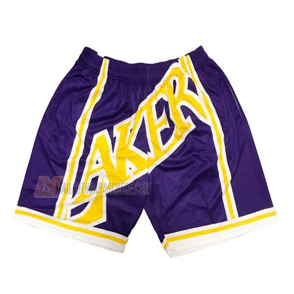 shorts de basket los angeles lakers de mauve big face