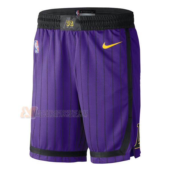 shorts de basket los angeles lakers de mauve city edition 2019