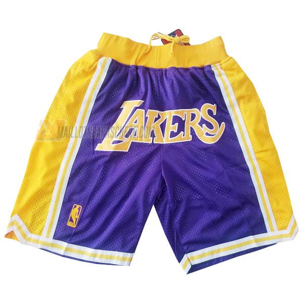 shorts de basket los angeles lakers de mauve just don