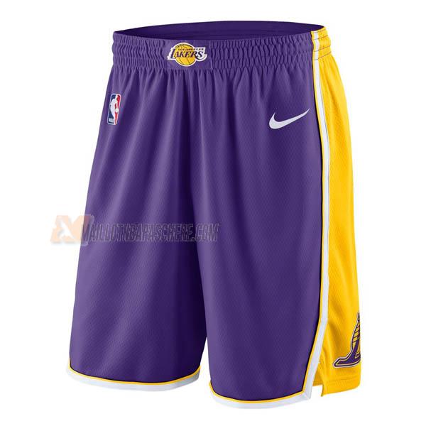 shorts de basket los angeles lakers de mauve statement edition 2018