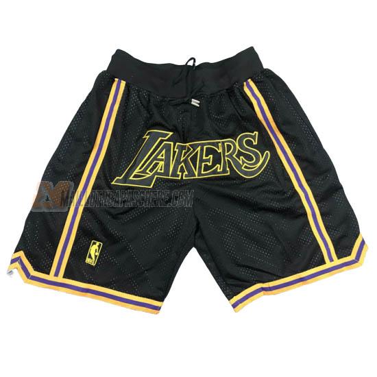 shorts de basket los angeles lakers de noir just don