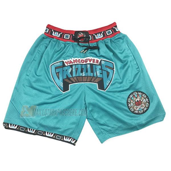 shorts de basket memphis grizzlies de vert just don city edition 2020