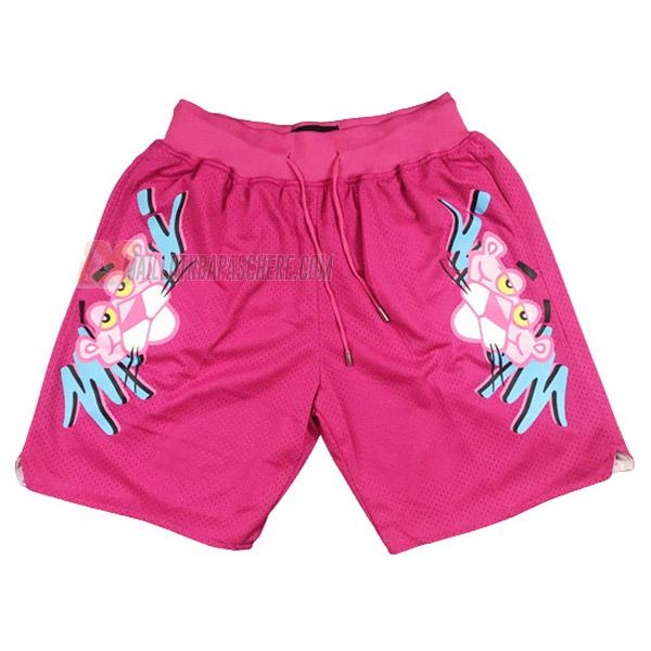 shorts de basket miami heat de rose pink panther