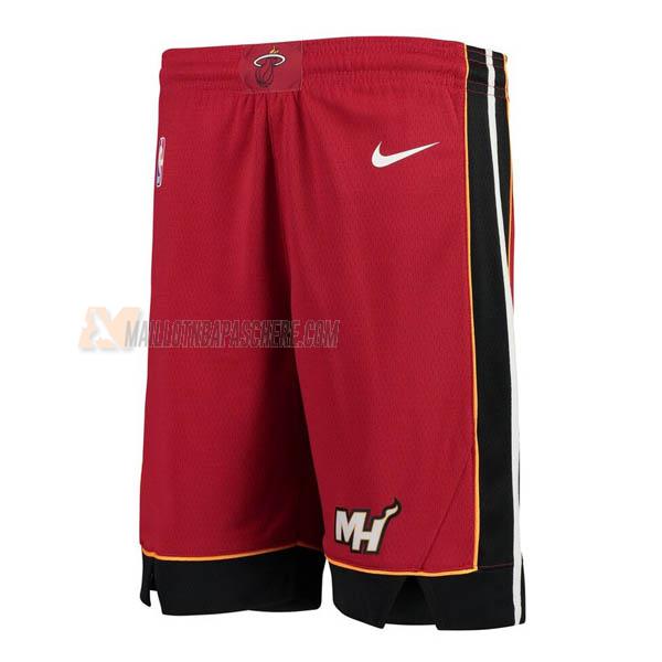 shorts de basket miami heat de rouge statement edition 2020