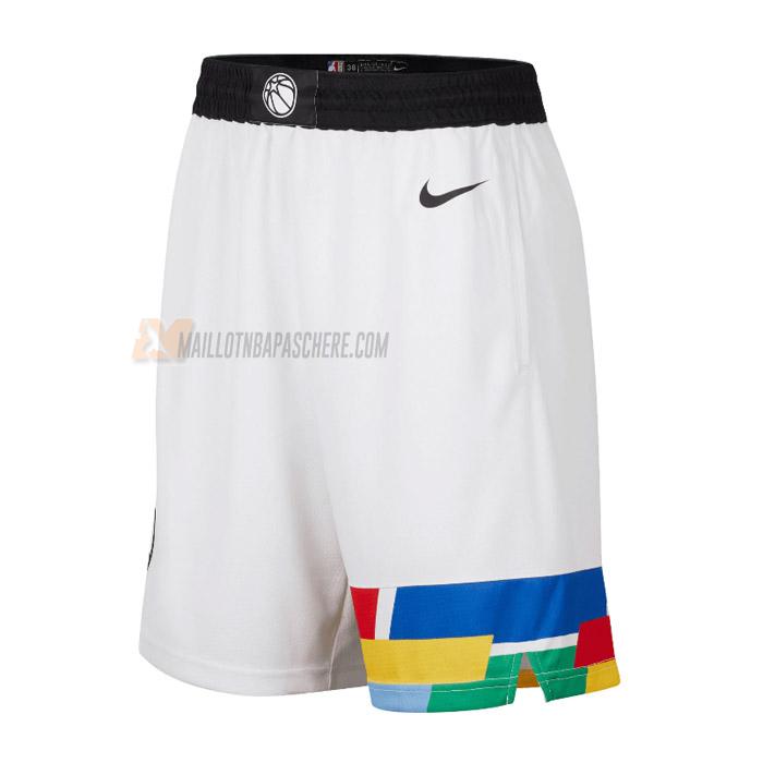 shorts de basket minnesota timberwolves de blanc city edition 2023