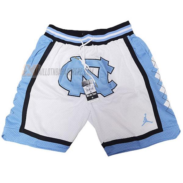 shorts de basket north carolina de blanc just don classic edition