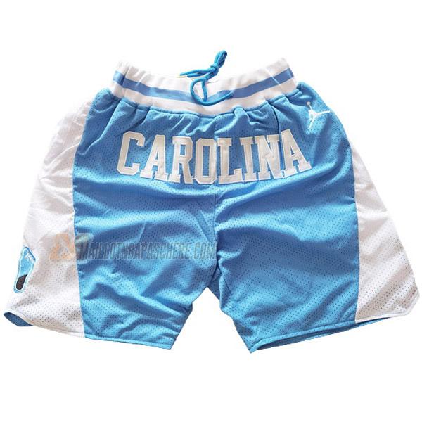 shorts de basket north carolina de bleu just don